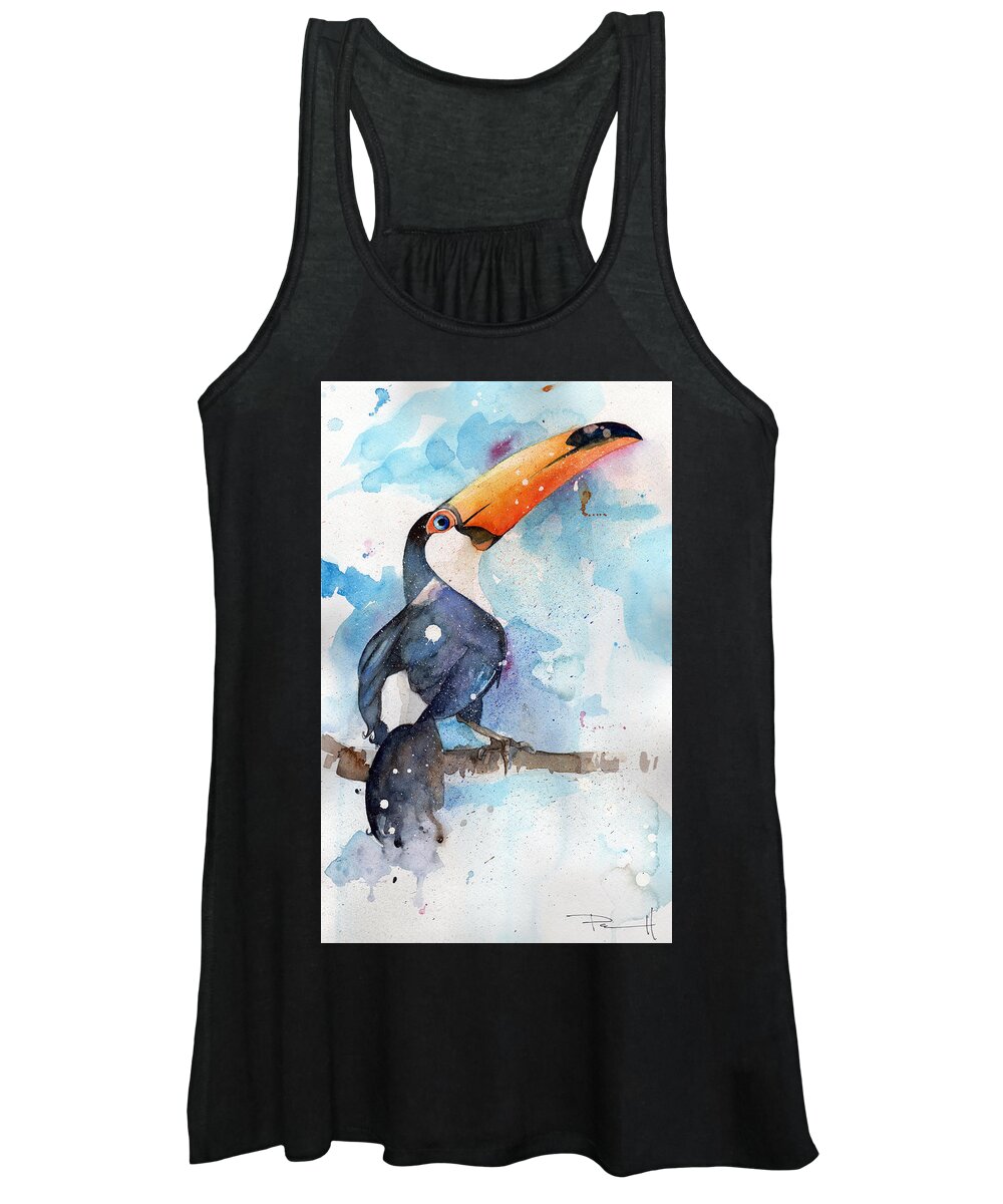 Toucan Women's Tank Top featuring the painting Toucan Sam by Sean Parnell