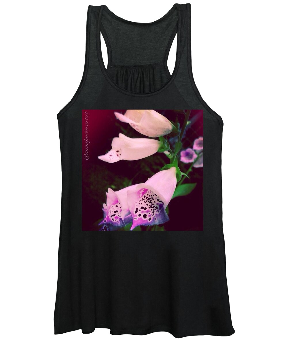 Mybest_edit Women's Tank Top featuring the photograph Toxic Ladies #foxgloves From My Garden by Anna Porter