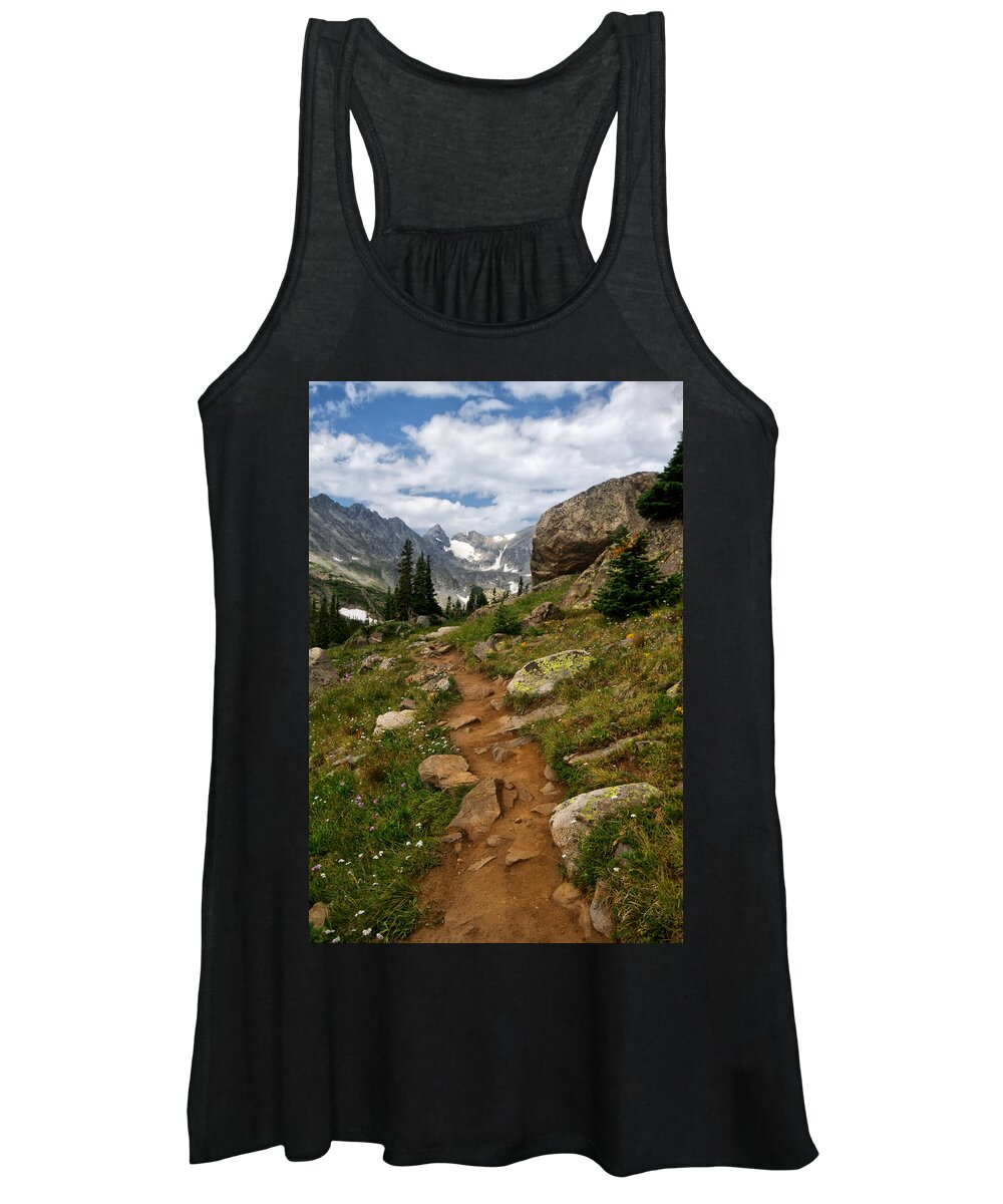 Colorado Women's Tank Top featuring the photograph Trail to Lake Isabelle by Ronda Kimbrow