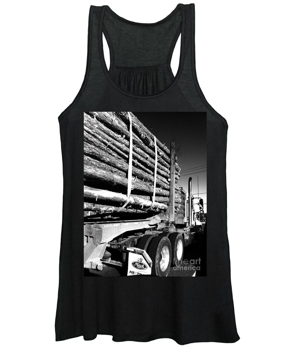 Logger Women's Tank Top featuring the photograph Tree logger by WaLdEmAr BoRrErO