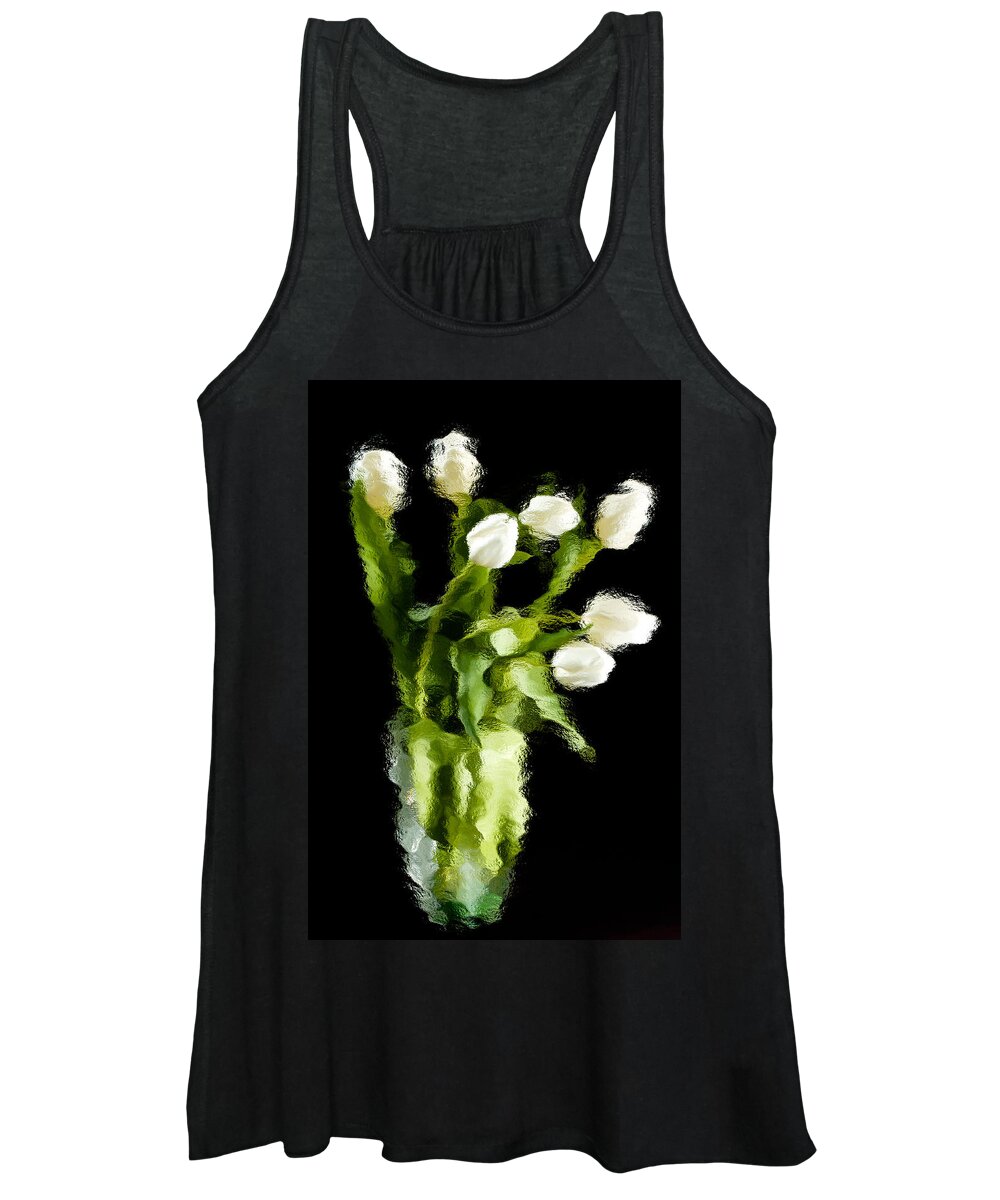 Tulips Women's Tank Top featuring the photograph Tulip Impressions VII by Penny Lisowski