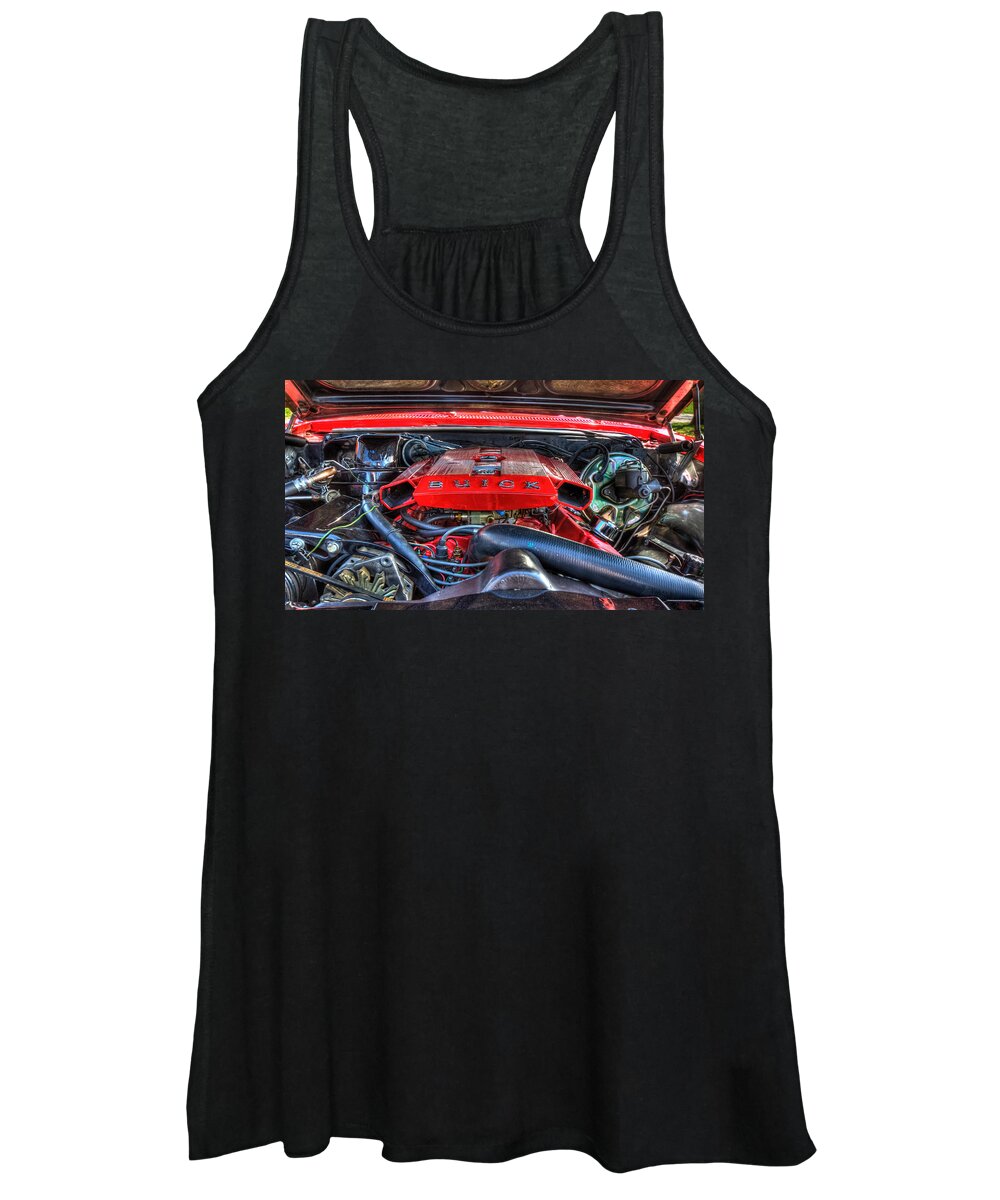 1967 Buick Gs400 Hardtop Women's Tank Top featuring the photograph Under The Hood by Amanda Stadther