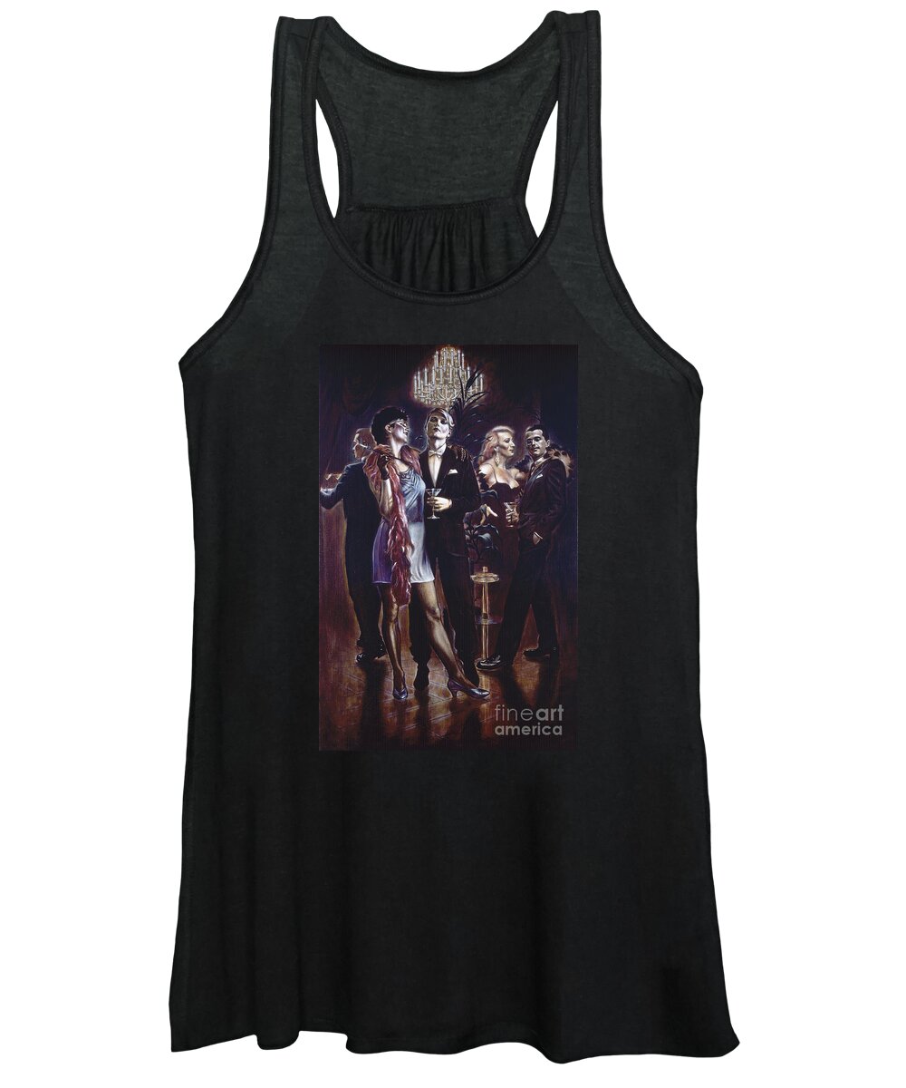 Decadence Women's Tank Top featuring the painting Unsere Leute by Ritchard Rodriguez