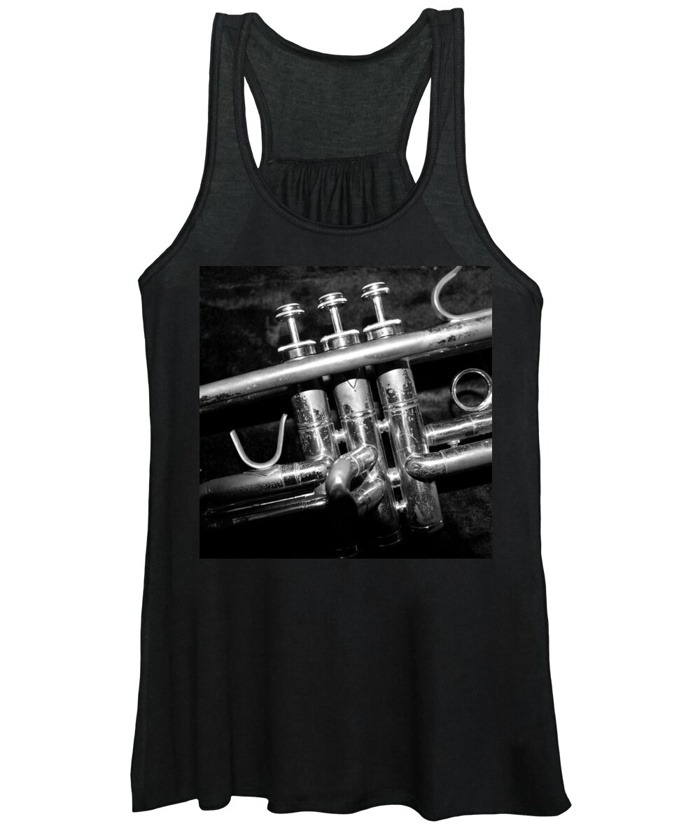 Trumpet Women's Tank Top featuring the photograph Valves by Photographic Arts And Design Studio