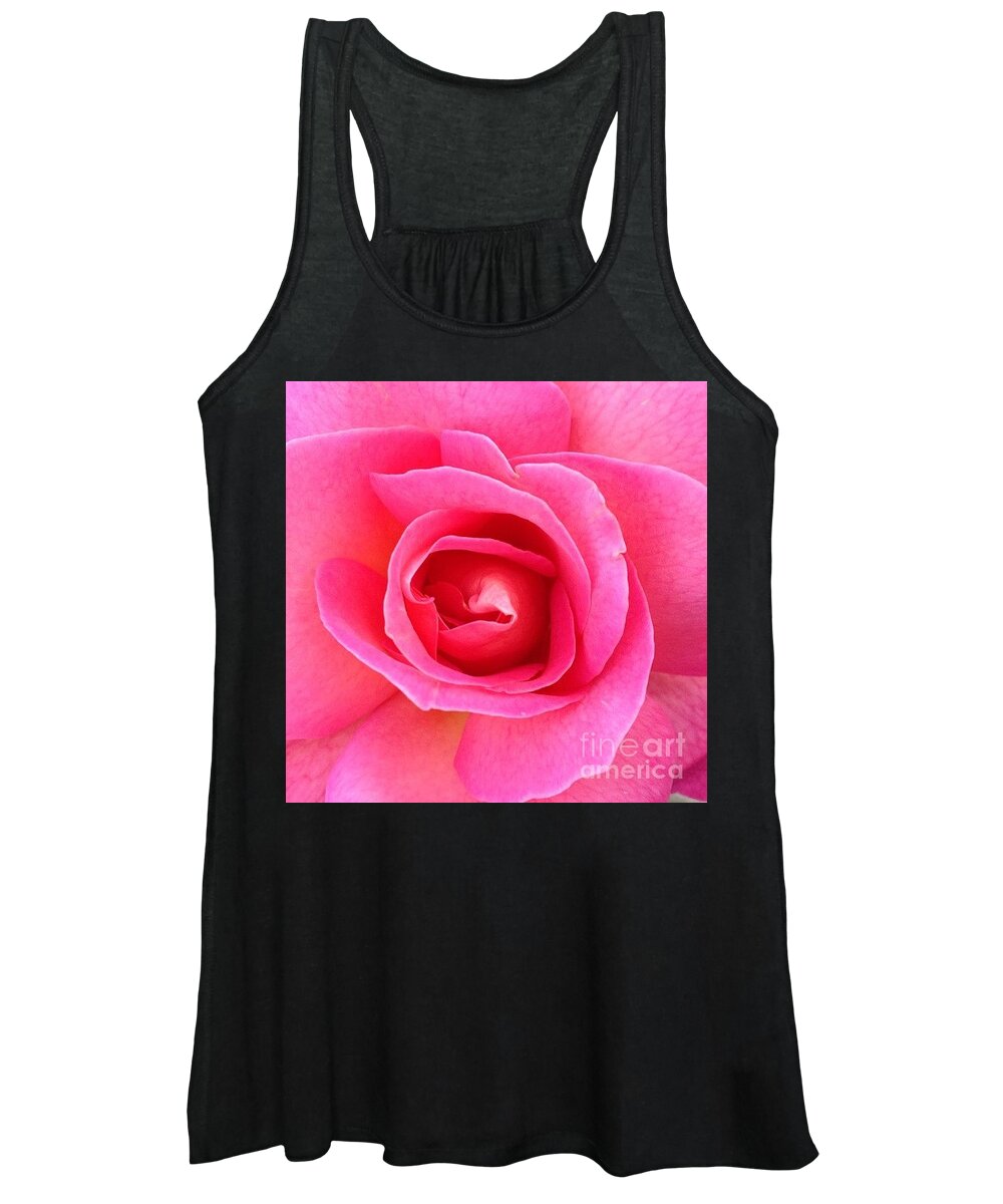 Rose Women's Tank Top featuring the photograph Vibrant by Denise Railey