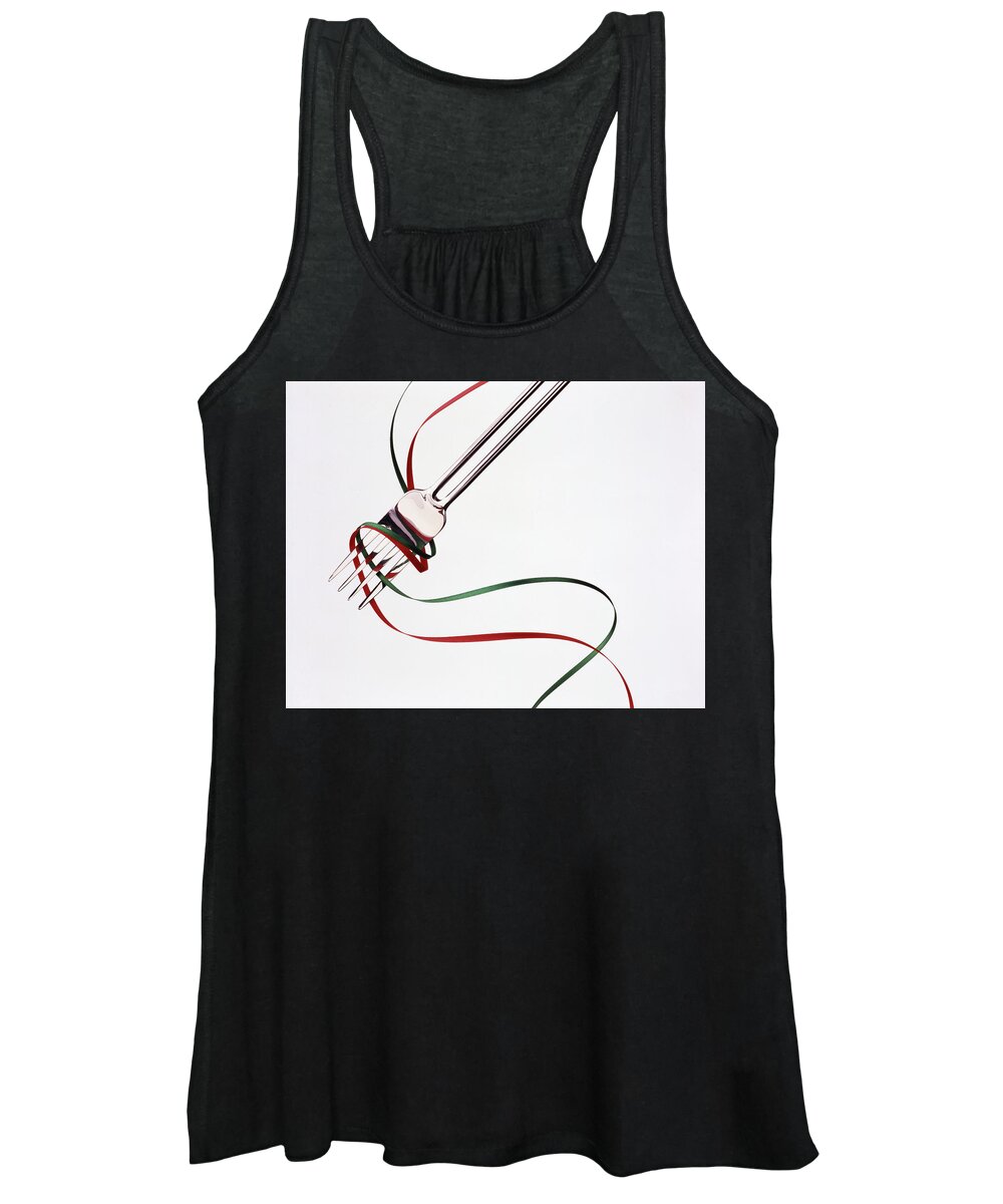 Conceptual Photography Women's Tank Top featuring the photograph Buon Appetito by Steven Huszar
