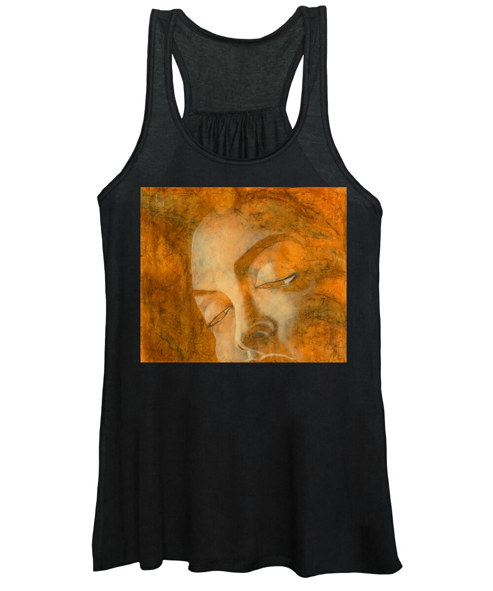 Angel Women's Tank Top featuring the painting Waiting for the Love of my Life by Giorgio Tuscani