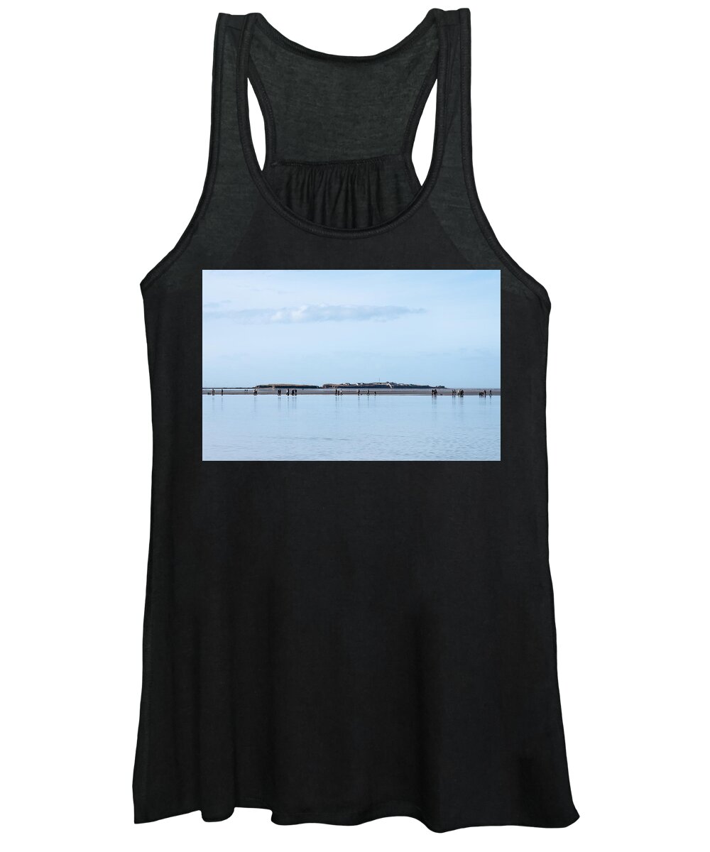 Seascape Women's Tank Top featuring the photograph Walking on Water by Spikey Mouse Photography