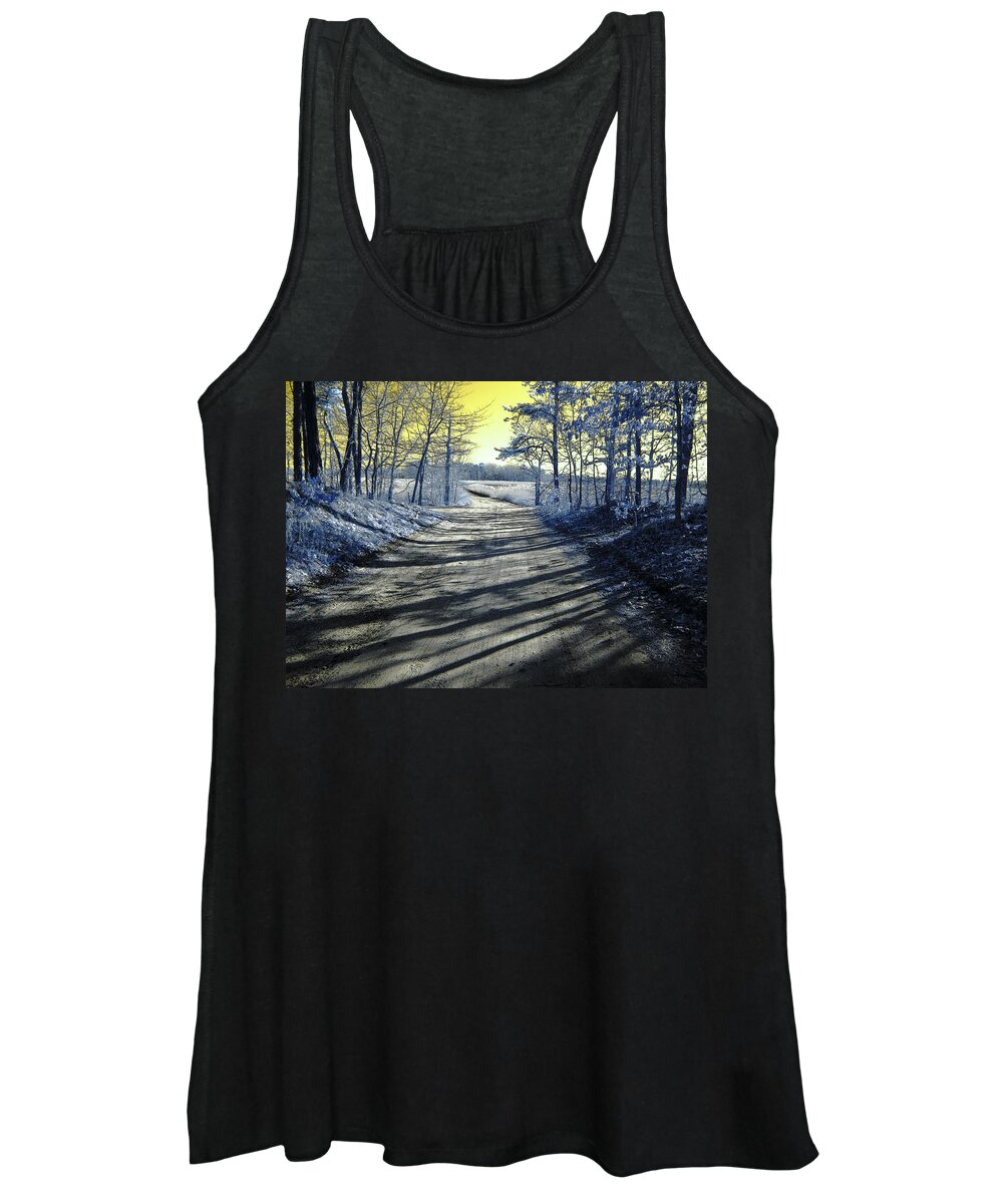 Forest Women's Tank Top featuring the photograph Wandering Alice is Wondering by Luke Moore
