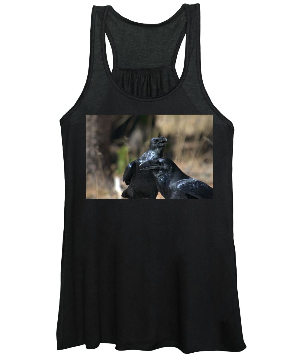 Ravens Women's Tank Top featuring the photograph We are the best of friends by Frank Madia