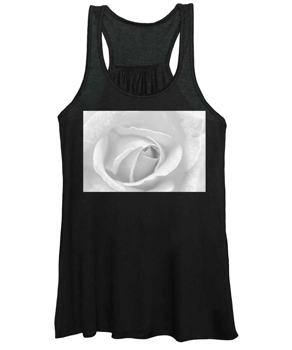 White Women's Tank Top featuring the photograph White Rose by Paulo Goncalves
