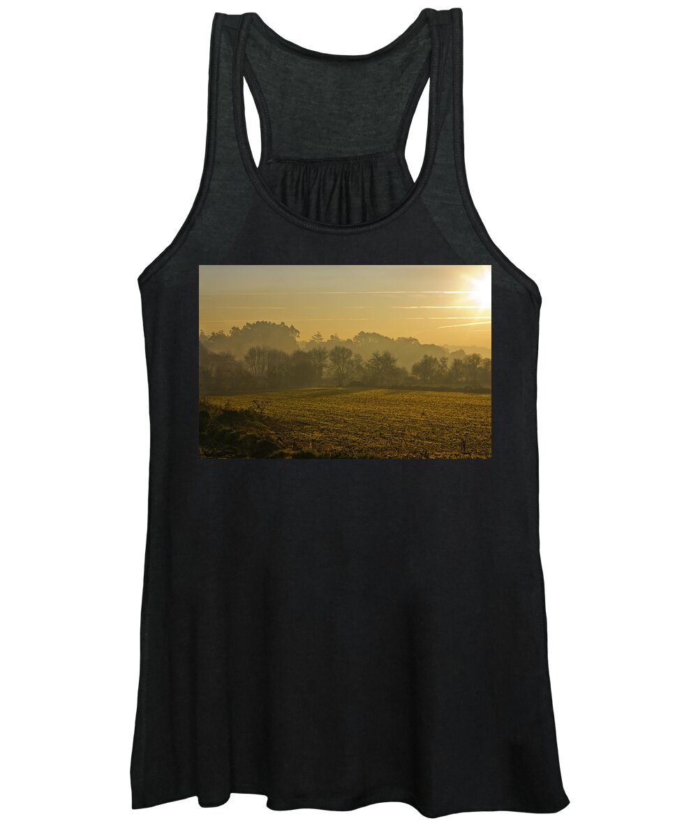 Frost Women's Tank Top featuring the photograph Winter landscape by Paulo Goncalves