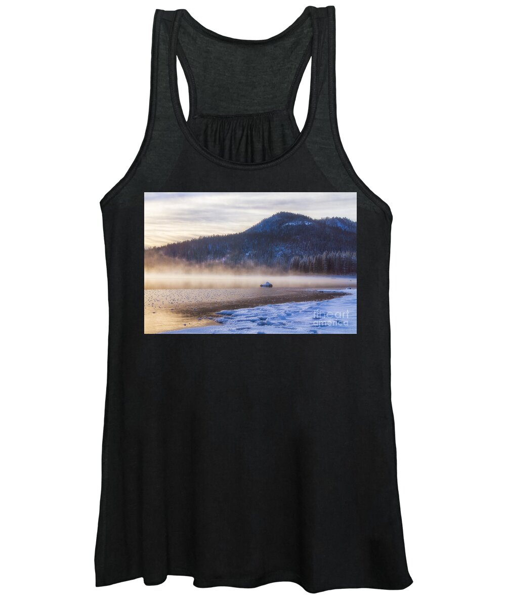 Morning Women's Tank Top featuring the photograph Winter Mist by Anthony Michael Bonafede