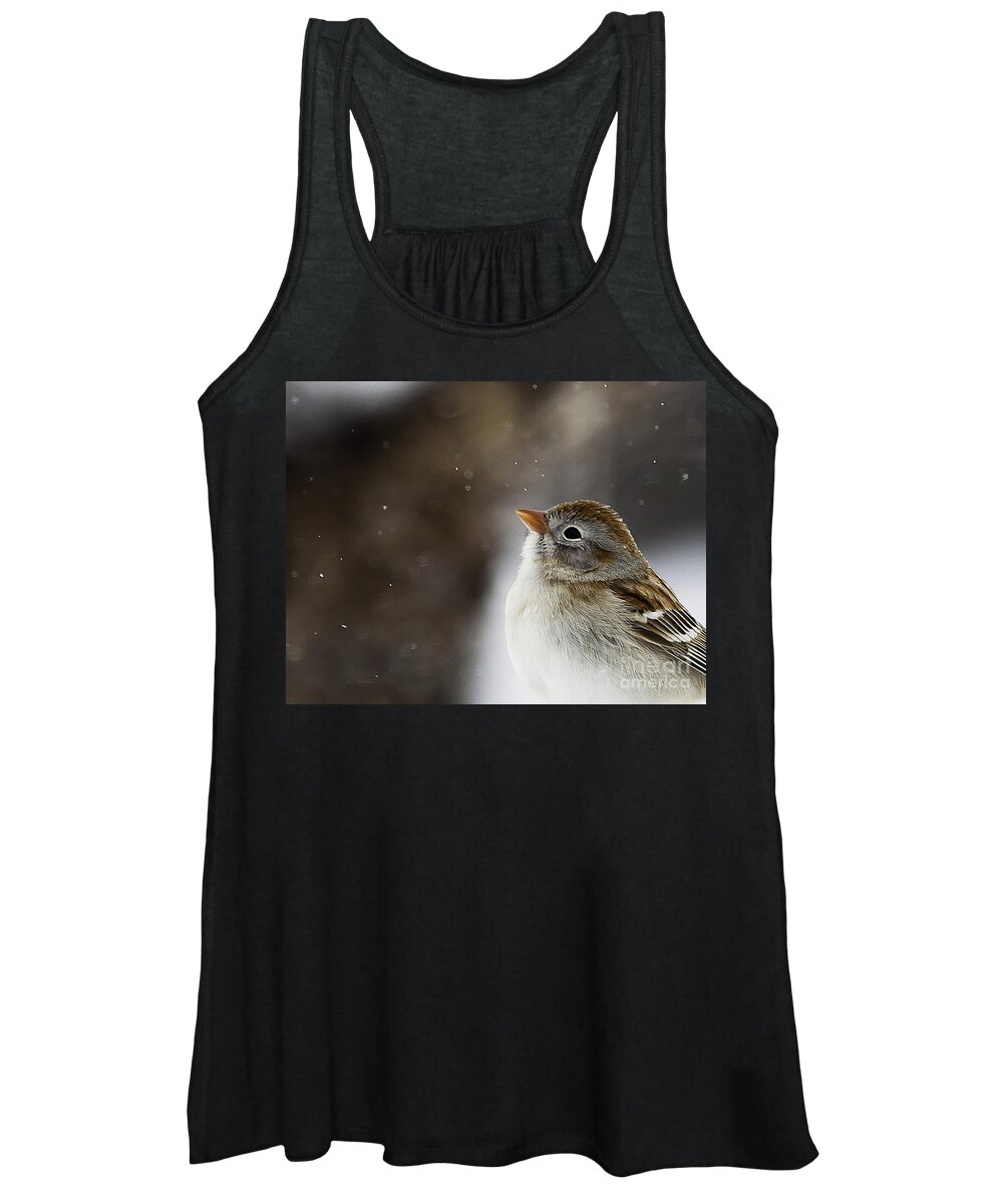 Wildlife Women's Tank Top featuring the photograph Wishing upon a Snowflake by Jan Killian