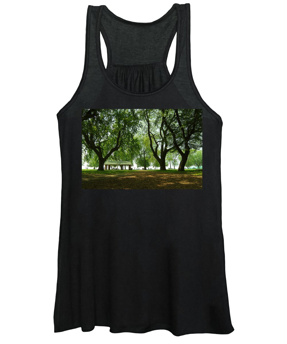 Trees Women's Tank Top featuring the photograph Woodbine Beach by Rick Shea