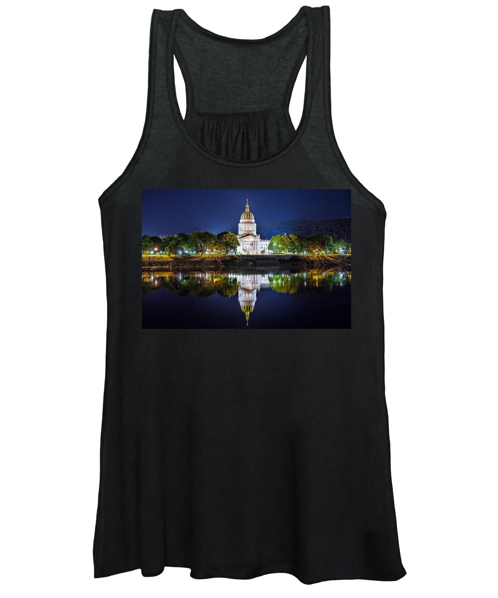 West Virginia Women's Tank Top featuring the photograph WV Capitol by Mary Almond