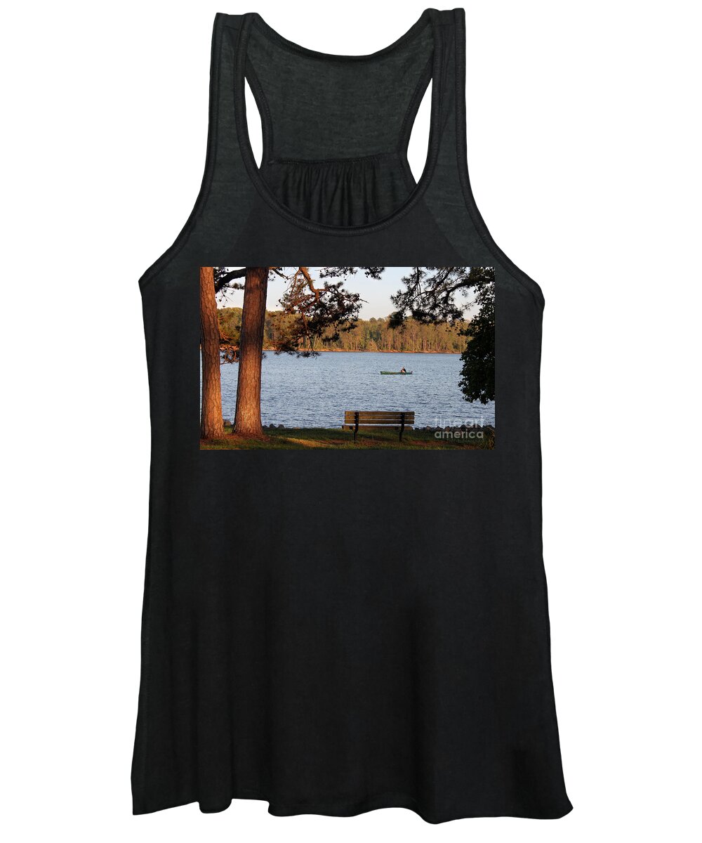 Seascape Women's Tank Top featuring the photograph Lakeside #1 by Todd Blanchard