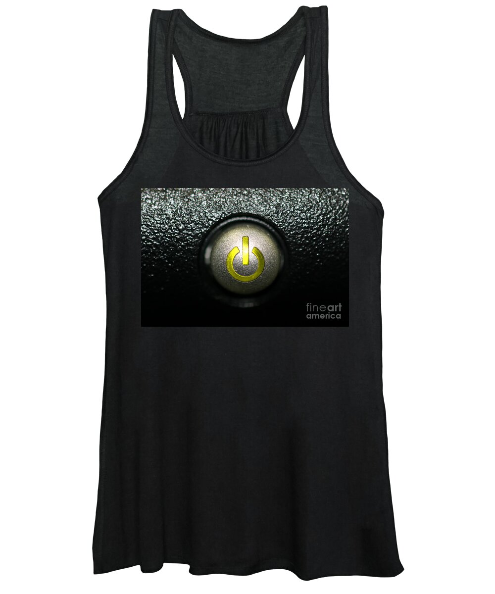 Symbol Women's Tank Top featuring the photograph On Off #1 by Henrik Lehnerer