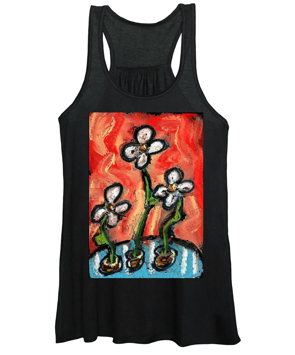 • Abstract  Women's Tank Top featuring the painting Untitled 2011 #3 by Gustavo Ramirez