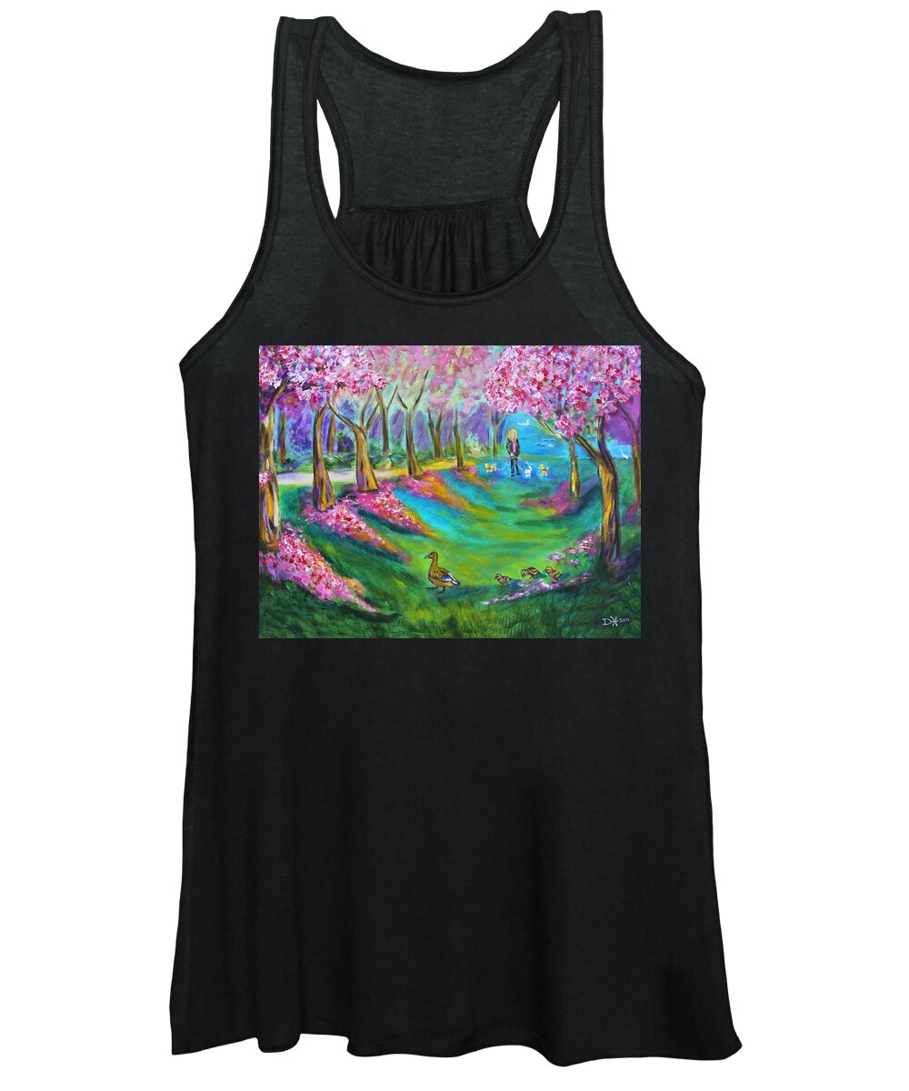 Park Women's Tank Top featuring the photograph A Walk in the Park by Diana Haronis