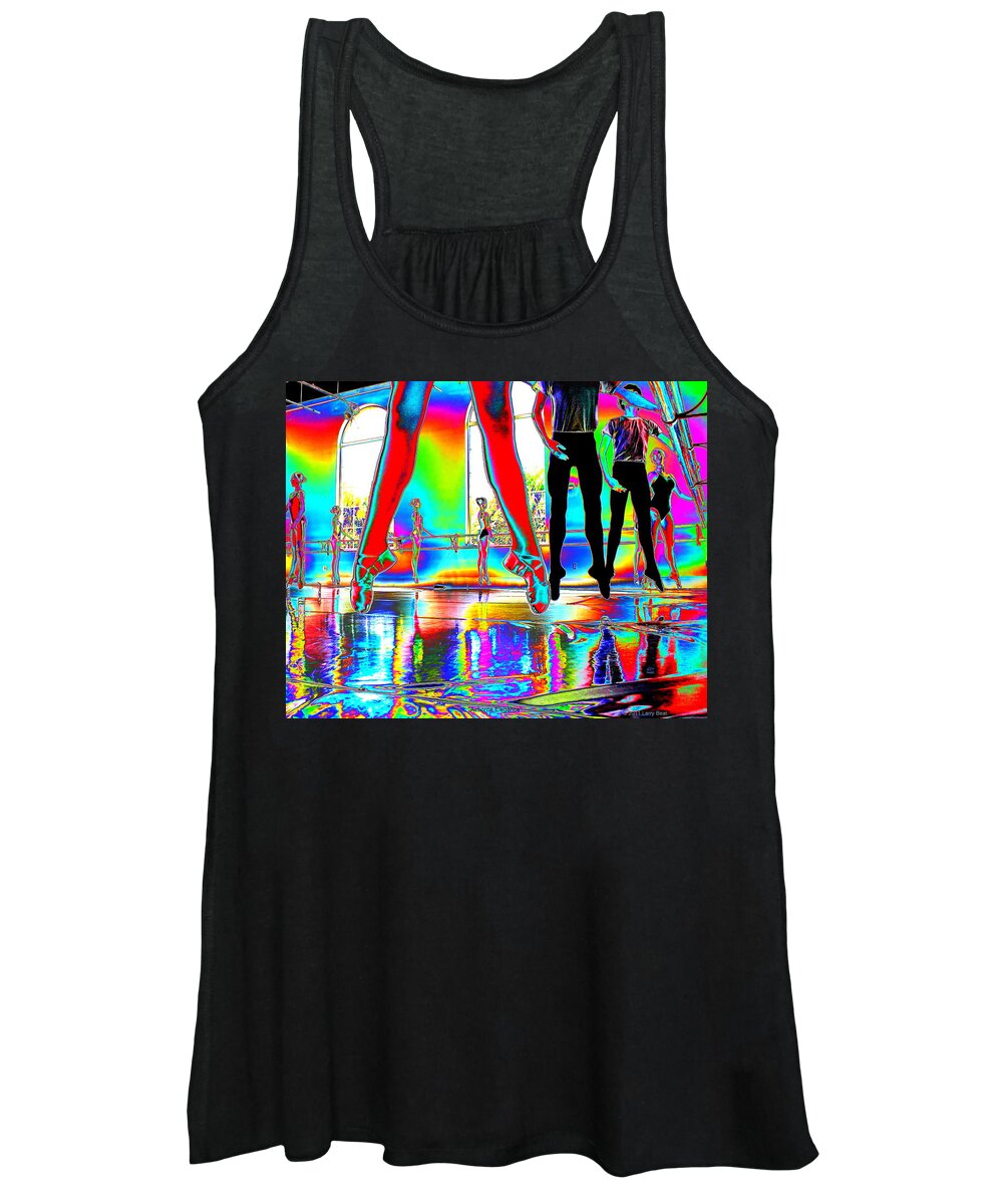 Ballet Women's Tank Top featuring the photograph Airborne Elegance by Larry Beat