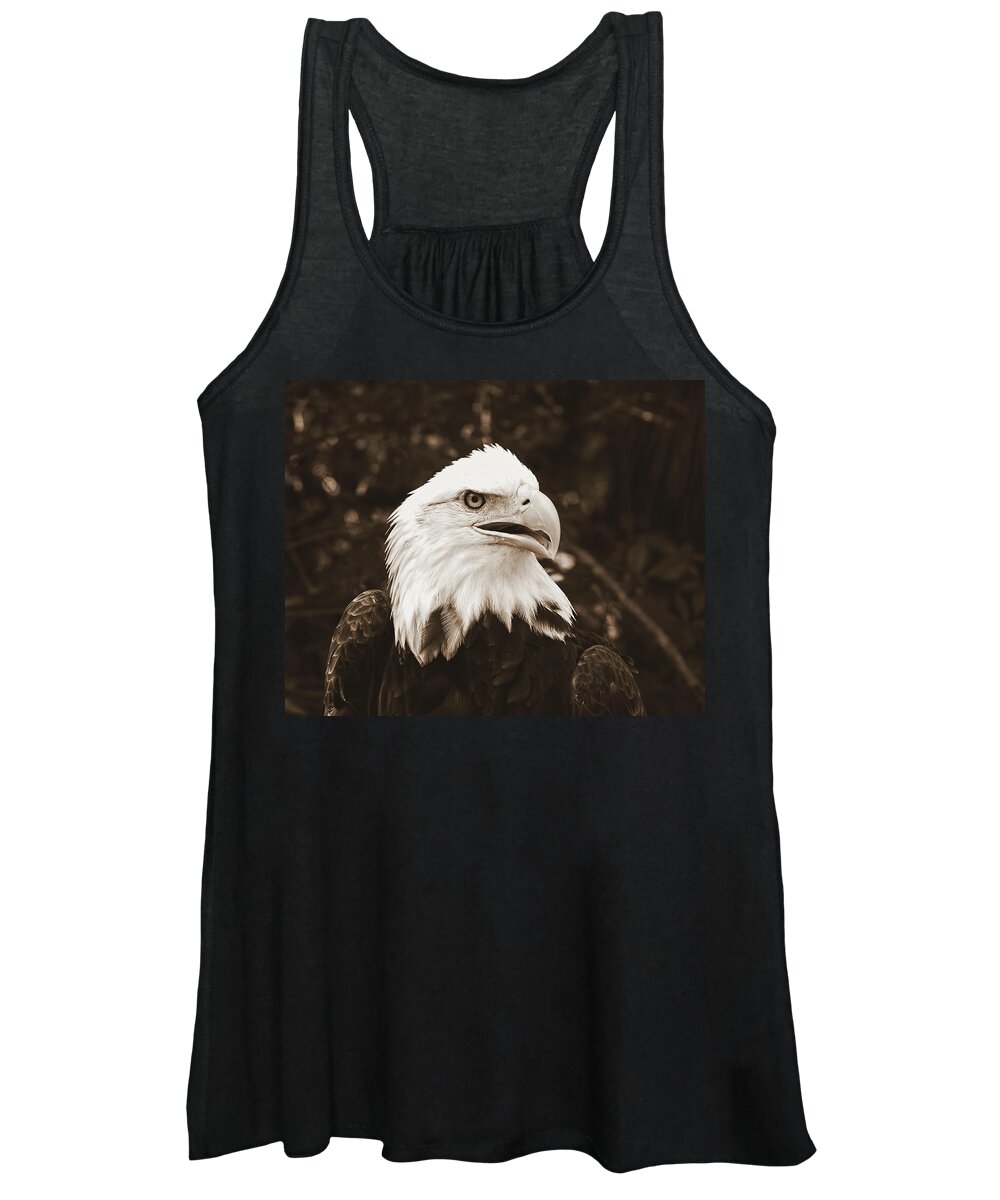 Nature Women's Tank Top featuring the photograph American Eagle by Peggy Urban