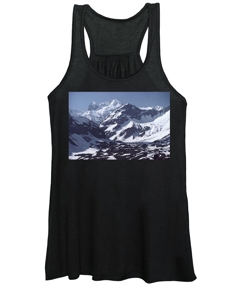 Andes Mountains Women's Tank Top featuring the photograph Andes Mountains Near Santiago, Chile by Larry Minden