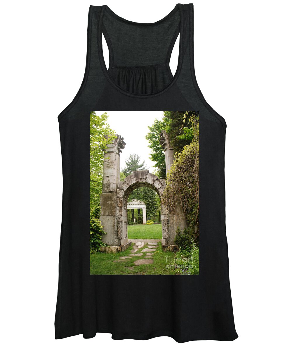 Guildwood Park Women's Tank Top featuring the photograph Archway Path by Grace Grogan