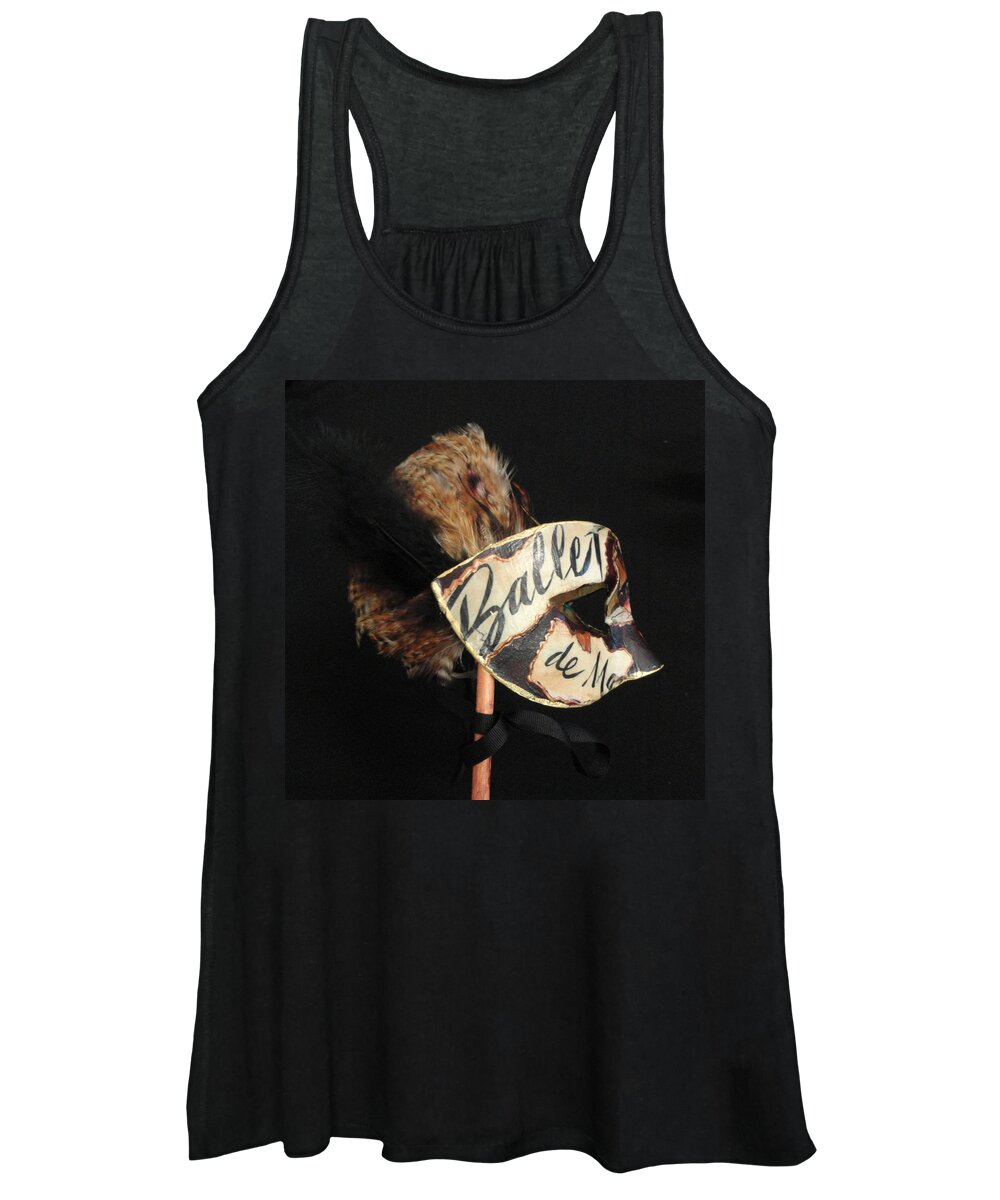 Venetian Mask Women's Tank Top featuring the photograph Baletto by Shannon Grissom