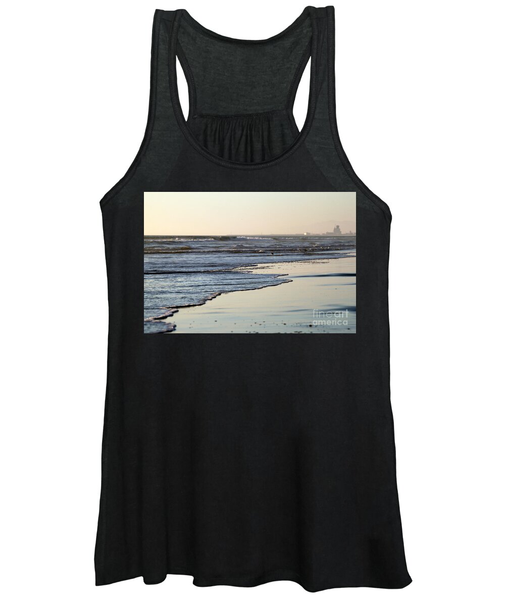 Beach Women's Tank Top featuring the photograph Beach Sunset Ormond Beach by Henrik Lehnerer