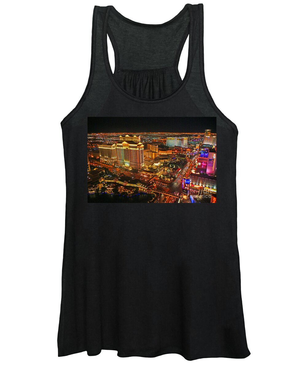 Las Vegas Women's Tank Top featuring the photograph Caesars Palace on the Strip by Randy Harris