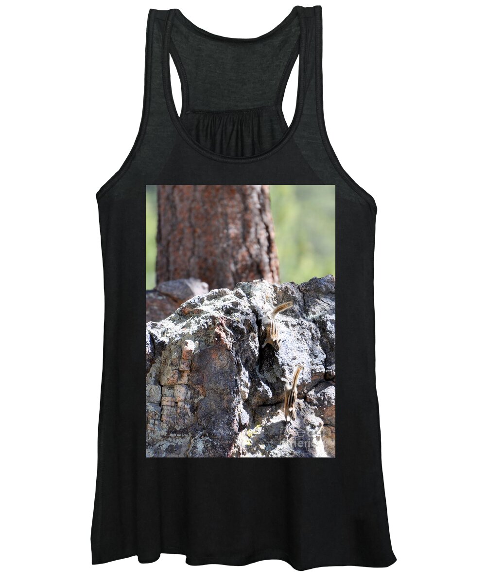 Chipmunk Women's Tank Top featuring the photograph Chip n' Dale by Dorrene BrownButterfield