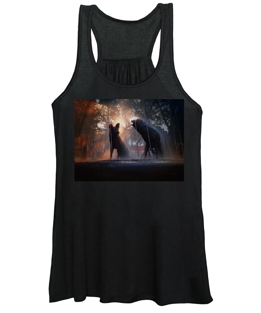 Coyotes Women's Tank Top featuring the photograph Coyoacan in Mexico City by Xueling Zou