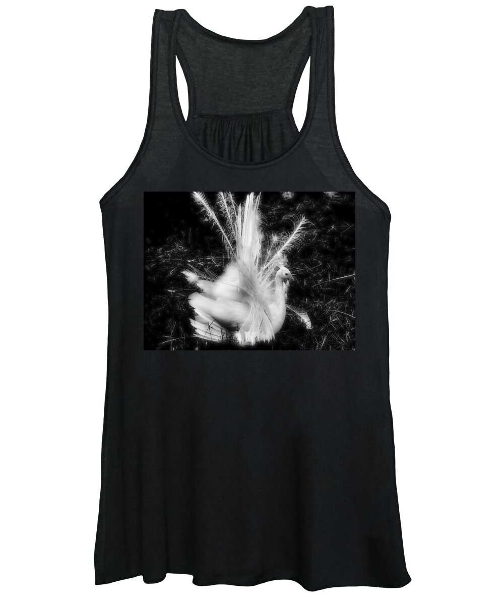 Peacock Women's Tank Top featuring the photograph Effervescence II by Rory Siegel