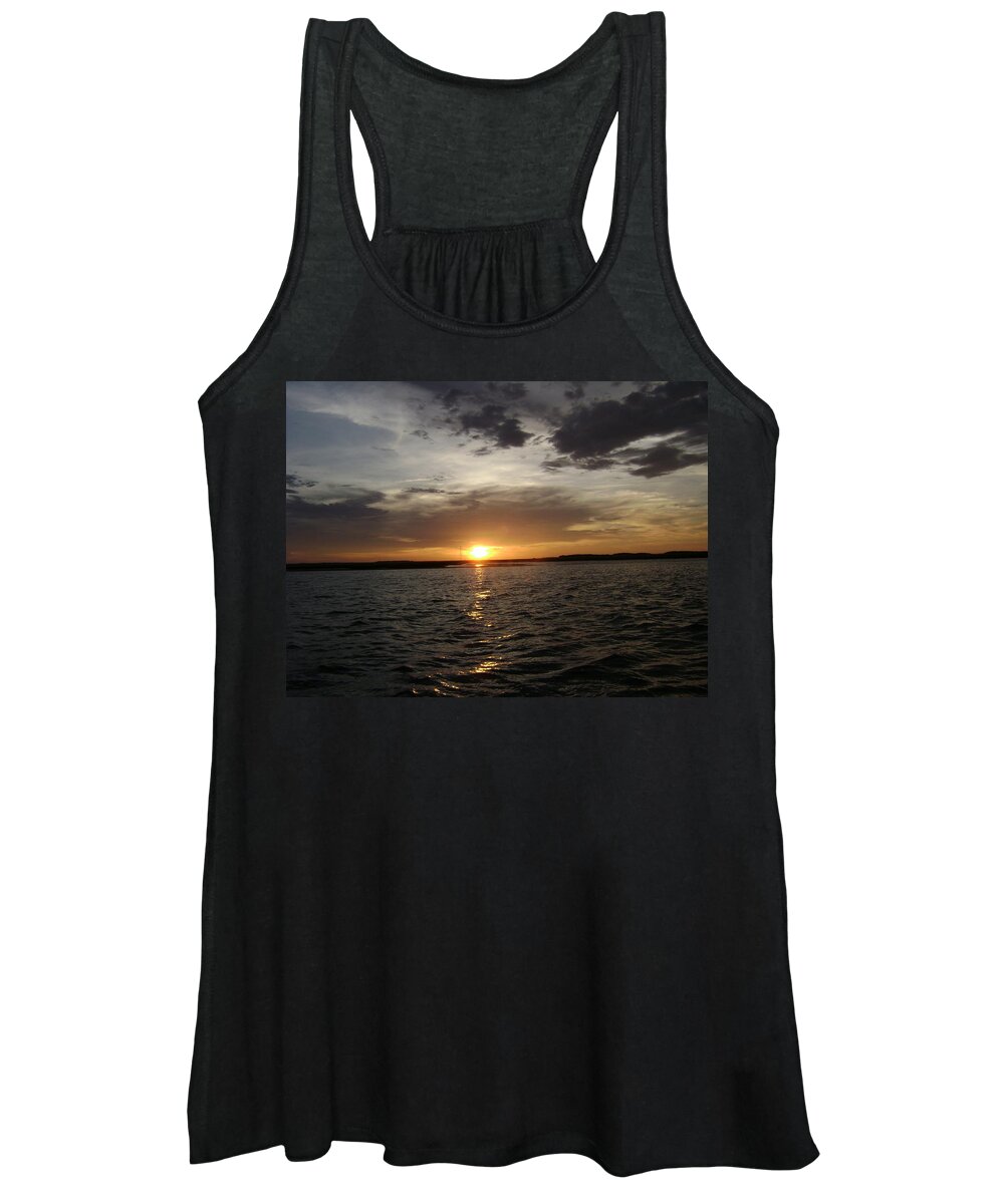 Sunset Women's Tank Top featuring the photograph Florida Sunset by Al Griffin