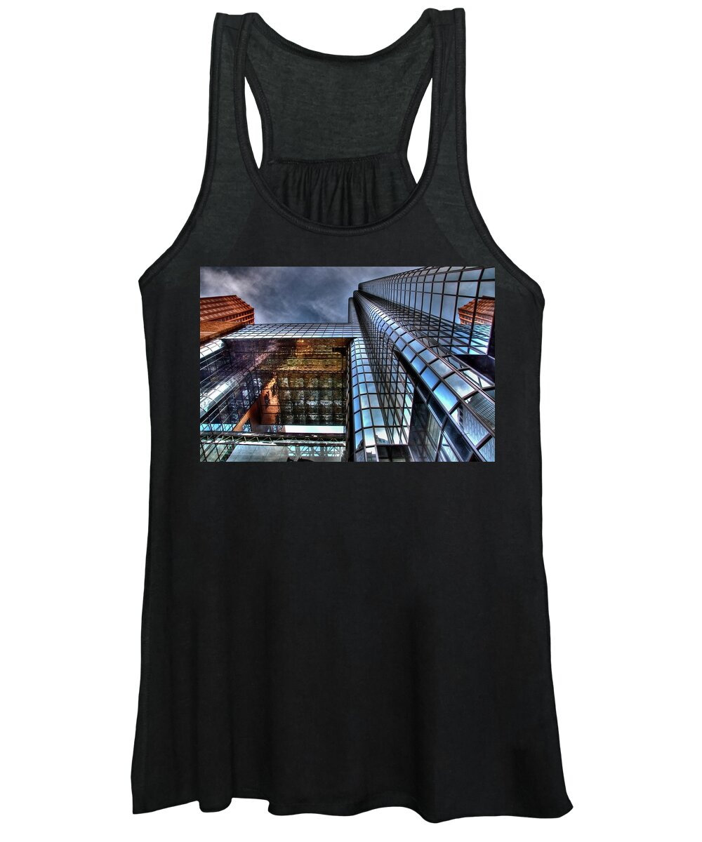 Boston Women's Tank Top featuring the photograph Forbidden Fortress of Glass and Steel by Mark Valentine