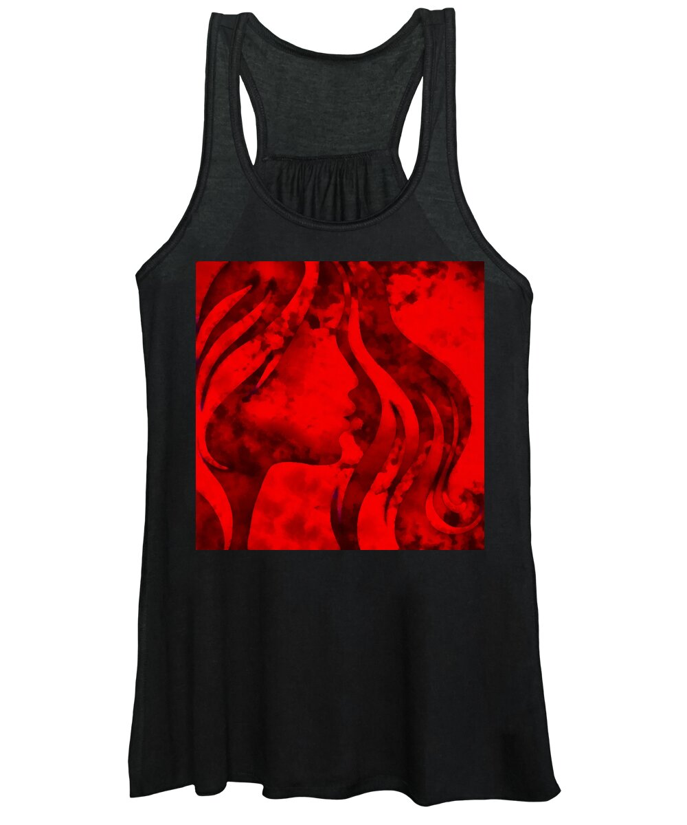 Wonder Women's Tank Top featuring the digital art I Should Have Said Goodbye 3 by Angelina Tamez