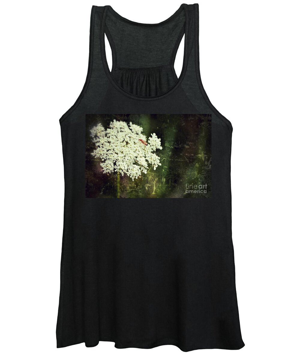 Queen Annes Lace Women's Tank Top featuring the photograph Lacy Anne by Traci Cottingham