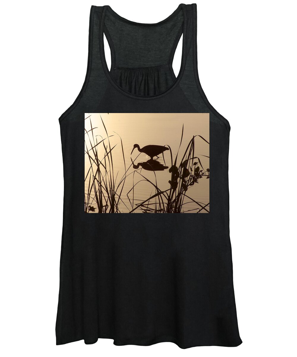 Nature Women's Tank Top featuring the photograph Limpkin at Dawn by Peggy Urban