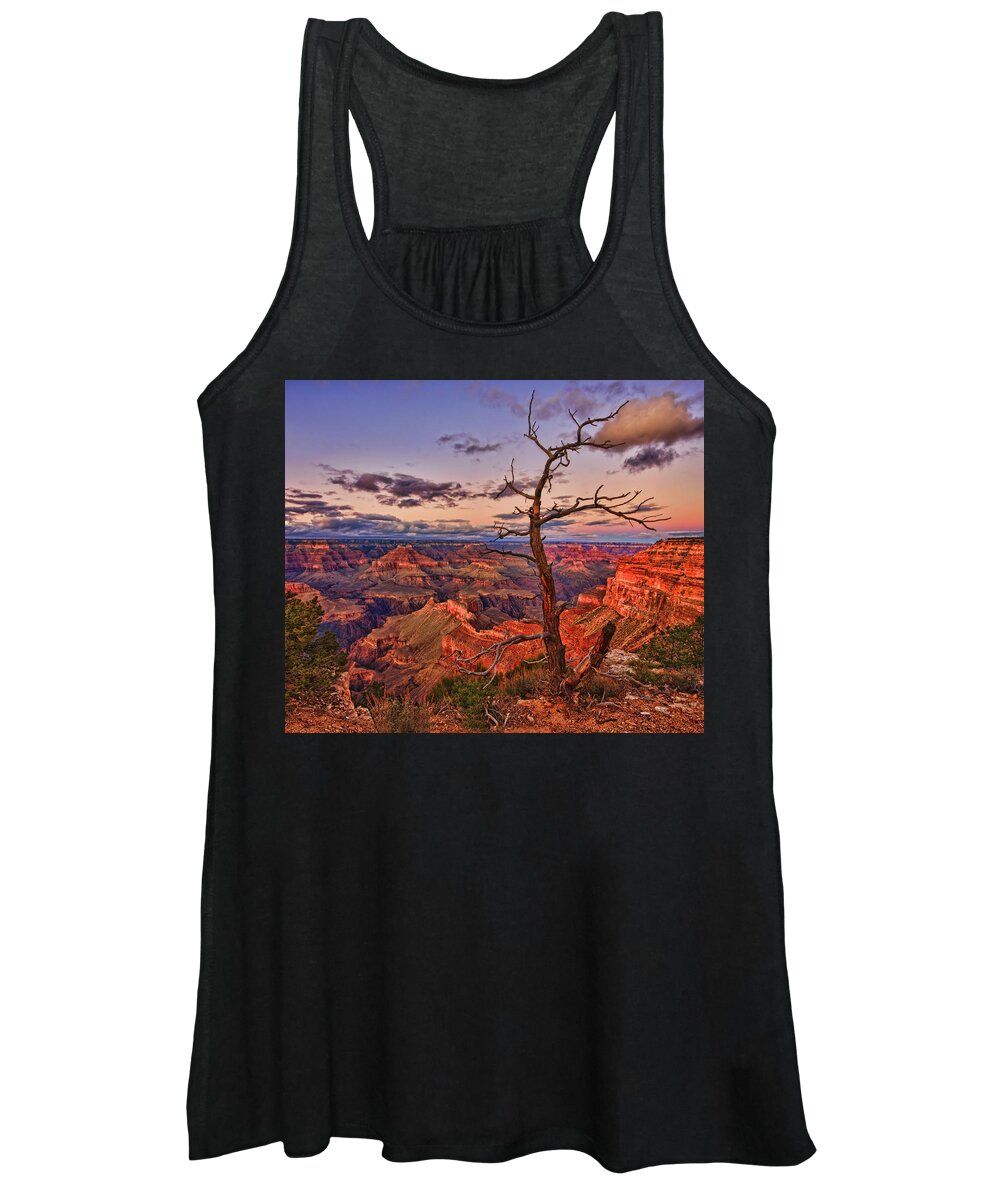 Grand Canyon Women's Tank Top featuring the photograph Lone Observer by Beth Sargent