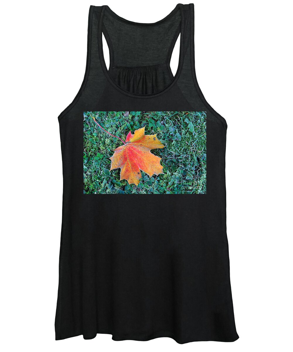 Autumn Women's Tank Top featuring the photograph Maple Leaf by Hannes Cmarits