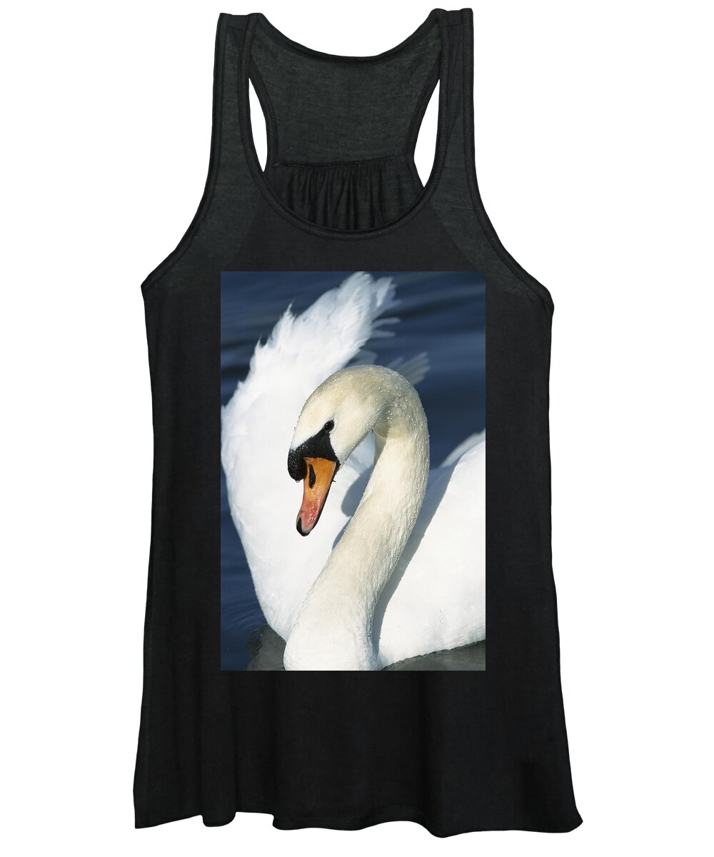 Mp Women's Tank Top featuring the photograph Mute Swan Cygnus Olor Close-up by Konrad Wothe