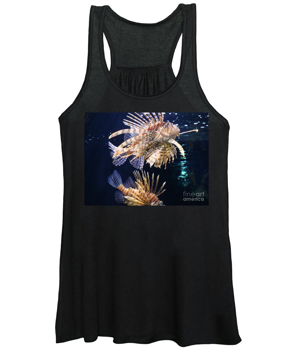 Lionfish Women's Tank Top featuring the photograph On the Prowl by Vonda Lawson-Rosa