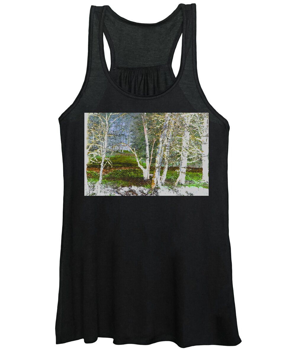 Forest Women's Tank Top featuring the photograph Peaceful Meadow by Marie Jamieson