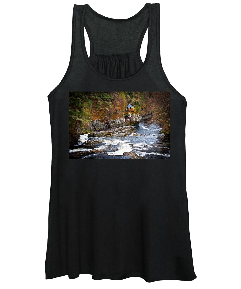 Scotland Women's Tank Top featuring the photograph River of Falls by Chris Boulton