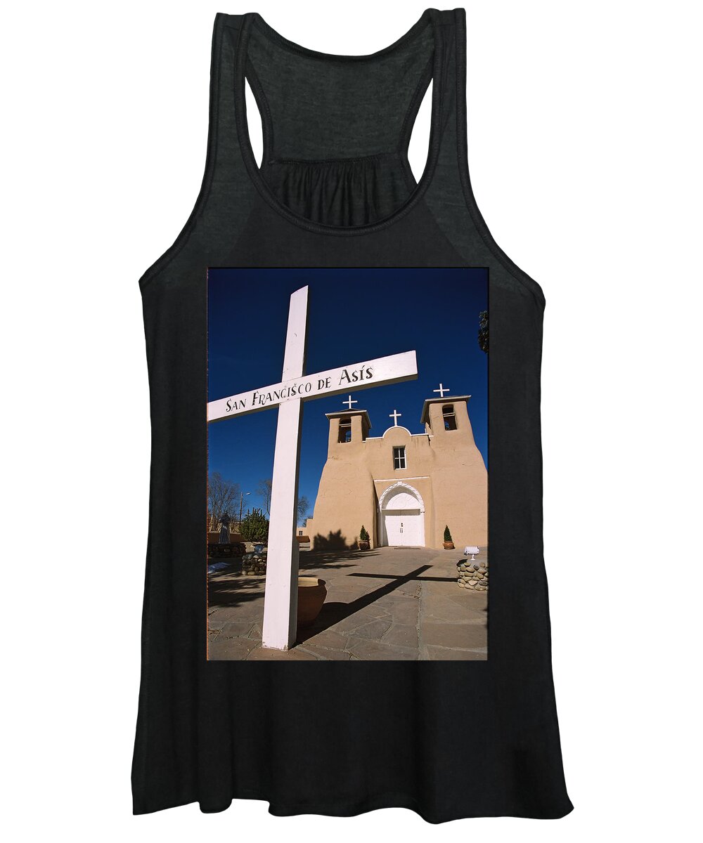 Taos Women's Tank Top featuring the photograph San Francisco De Asis by Ron Weathers