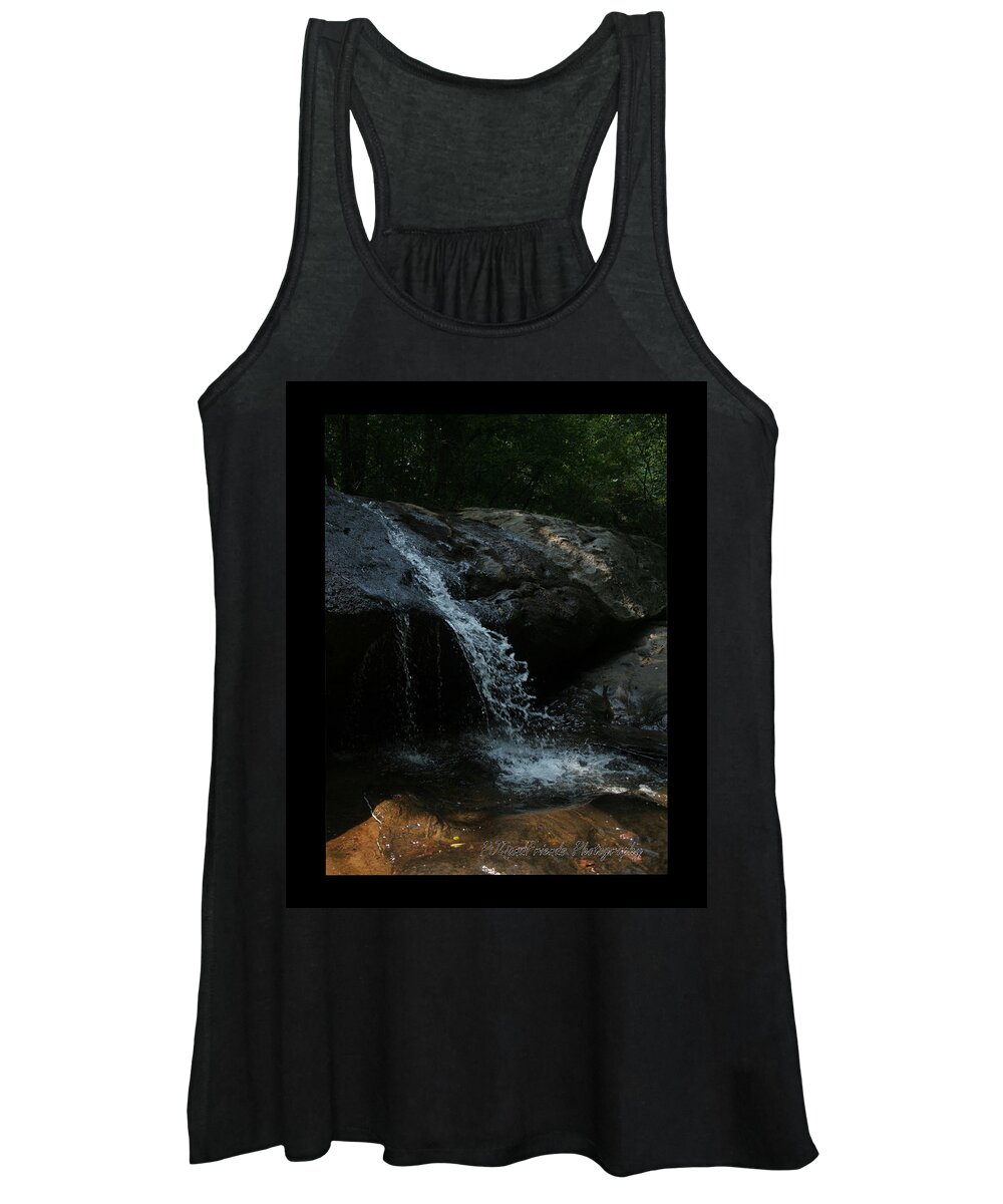 Waterfall Women's Tank Top featuring the photograph 'Secret Serenbe Waterfall' by PJQandFriends Photography