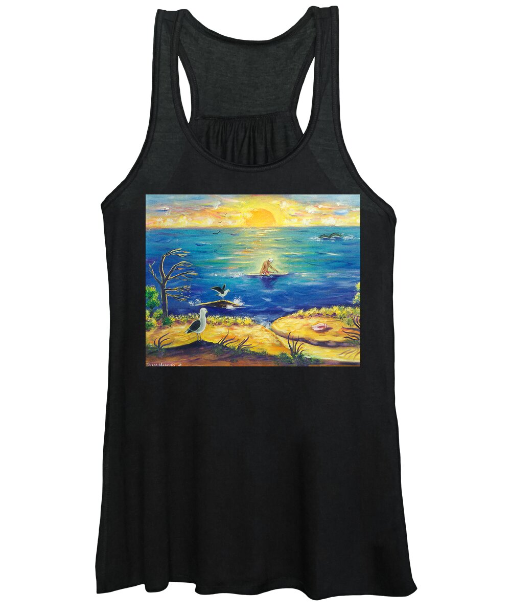 Serenity Women's Tank Top featuring the painting Serenity by Diana Haronis