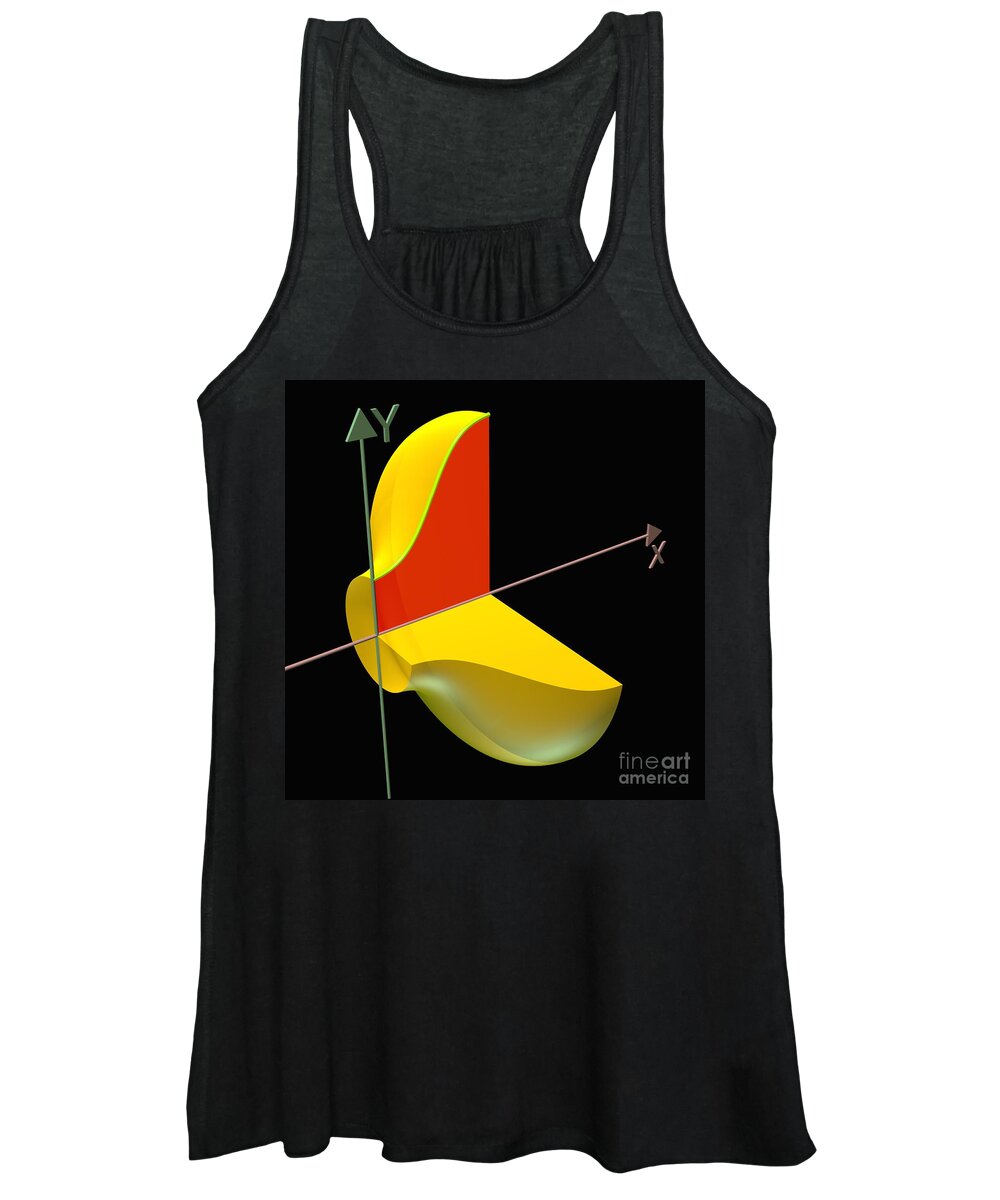 Area Women's Tank Top featuring the digital art Solid of Revolution 1 by Russell Kightley