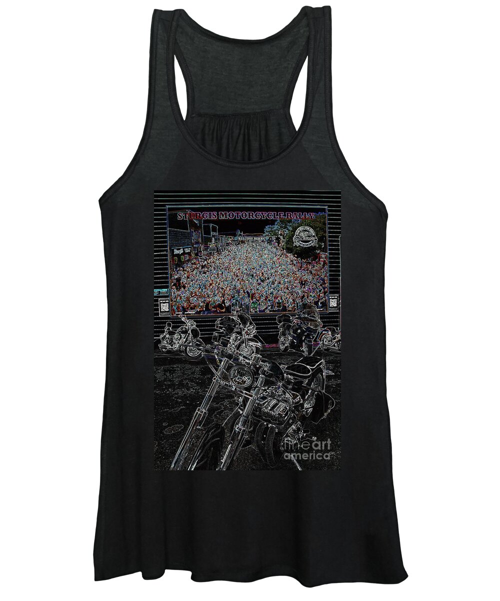 Motorcycle Women's Tank Top featuring the photograph Stugis Motorcycle Rally by Anthony Wilkening